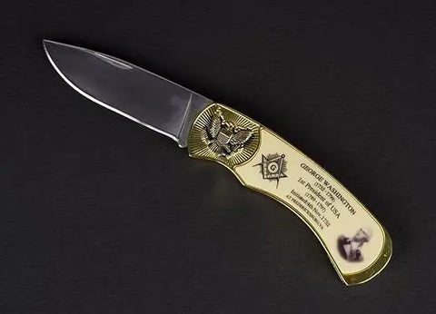 US President George Washington Freemason Masonic Knife Set Trendy Zone 21