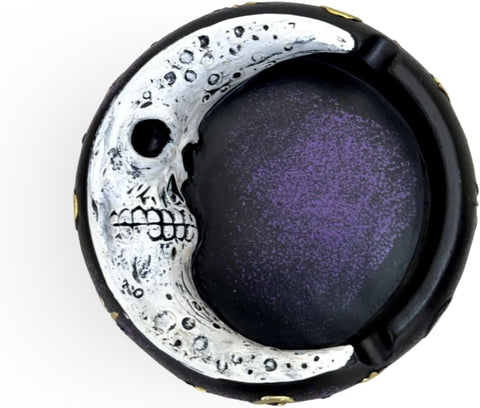 Scary Moon Ashtray | Durable Resin 4.5-Inch