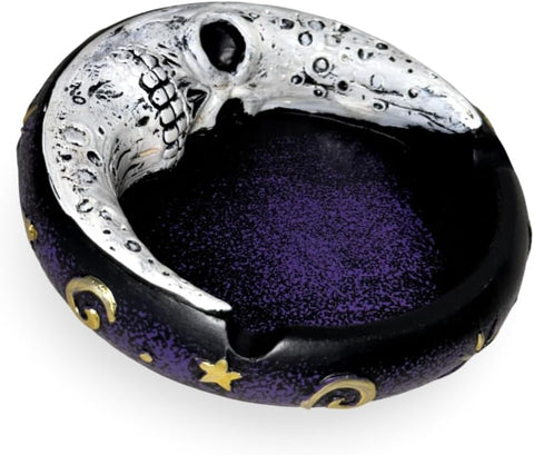 Scary Moon Ashtray | Durable Resin 4.5-Inch
