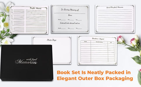 Funeral Guest Book | Up to 360 Guest Entries | Memorial Service Guest Book