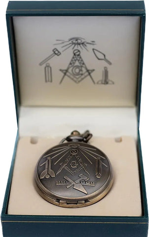 Masonic Freemasonry Alloy Metal Pocket Watch Trendy Zone 21