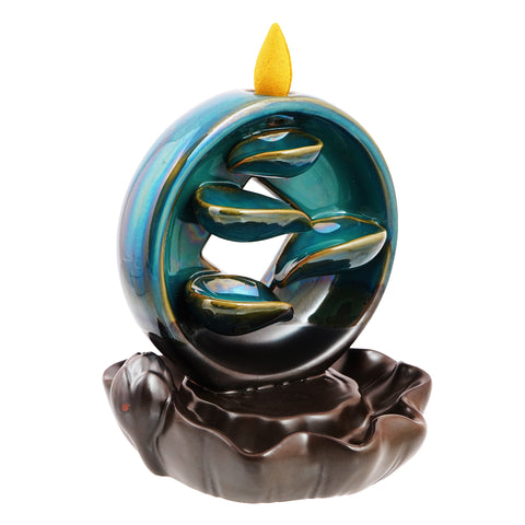 Sacred Shadows Ceramic Backflow Incense Burner – 5.5 Inch