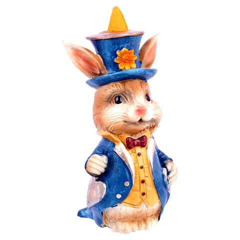 Alice in Wonderland Rabbit Backflow Incense Burner | 6.25 x 2.5 Inches
