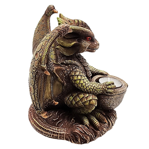 Big Dragon Tealight & Incense Burner – 6 x 6 x 5 Inch