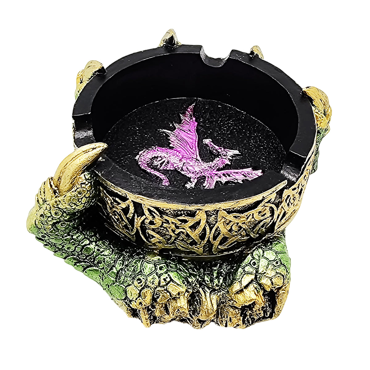 Celtic Dragon Ashtray – Detailed Fantasy Dragon Design