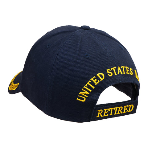 US Navy Retired Hat for Men and Women, Officially Licensed Product | United States Navy (USN) | Ideal for Gifting | Navy Blue