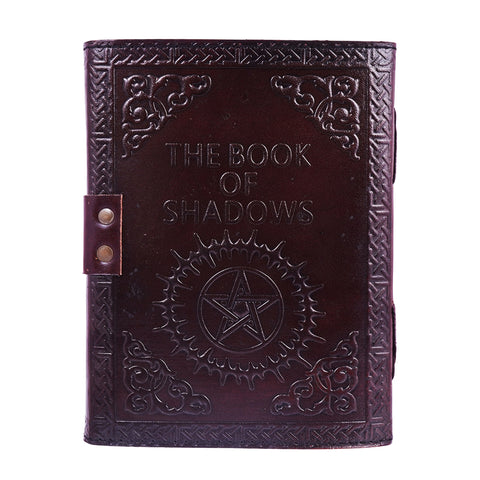 Book of Shadows Stone Leather Embossed Journal – 6 x 8 Inch