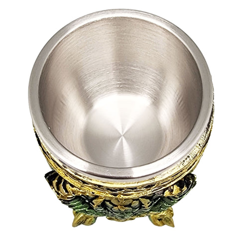 Green Dragon Goblet with Stainless Steel