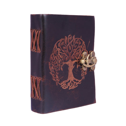 Soft Leather Tree of Life Journal – Handmade 5x7 Notebook