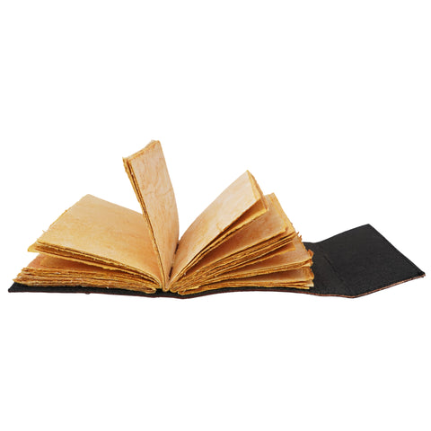 Sun and Moon Leather Embossed Journal – 5 x 7 Inch Handmade Notebook