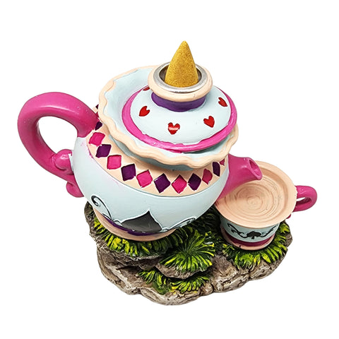 Wonderland Tea Pot Backflow Incense Burner – 6 x 6 Inch