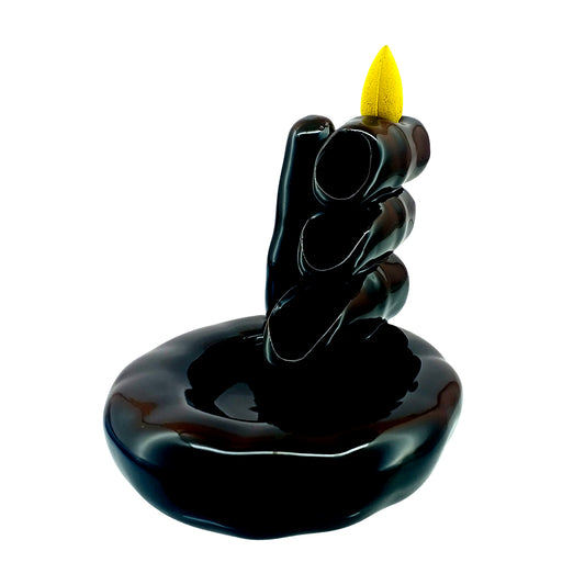 Bamboo Logs Ceramic Backflow Incense Burner 4.25 Inch