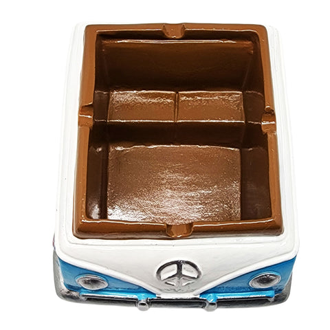 Ceramic Love Bus Ashtray – Hand-Painted Vintage Hippie Bus Ashtray