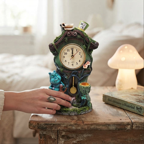 Caterpillar Clock Backflow Incense Burner – Decorative Backflow Incense Cone Holder with Caterpillar and Clock Design
