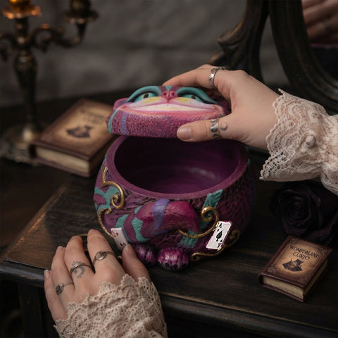 Cheshire Cat Trinket Box – Decorative Collectible Storage Box