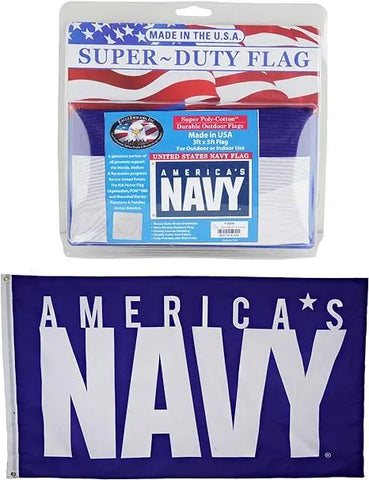 United States Navy (USN) Flag (3' x 5') - Officially Licensed Trendy Zone 21