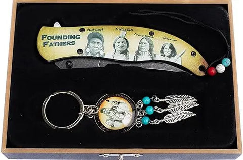 Founding Fathers Feather Shaped Pocket Knife Trendy Zone 21