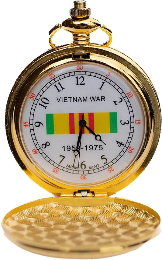 Vietnam Memorial Soldiers Pocket Watch Trendy Zone 21