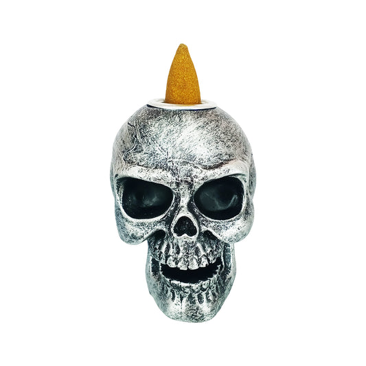 Skull Backflow Incense Burner 3" for Meditation, Relaxation ,Yoga & Home Décor