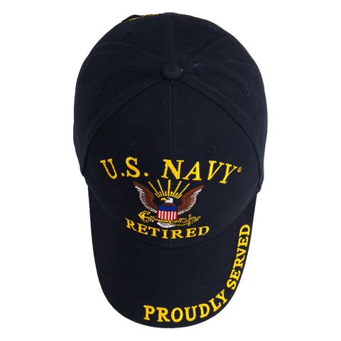 US Navy Retired Hat for Men and Women, Officially Licensed Product | United States Navy (USN) | Ideal for Gifting | Navy Blue