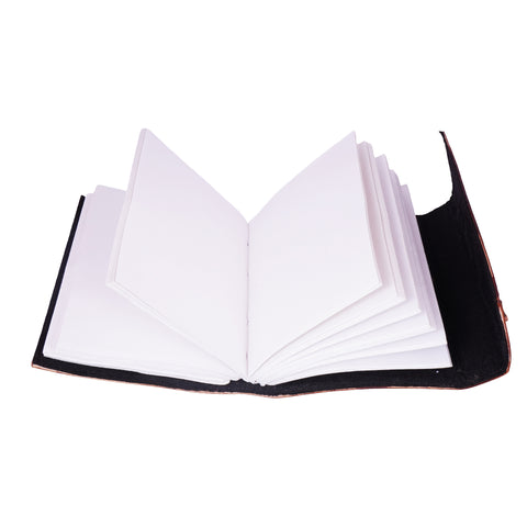 Multicolor Embossed Leather Journal – 5x7 Inch Handmade Notebook