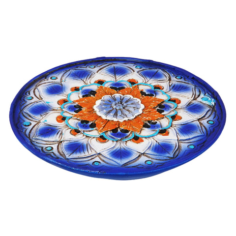 Mandala Incense Burner – 5 Inch Hand-Painted Cold Cast Resin Holder for Stick