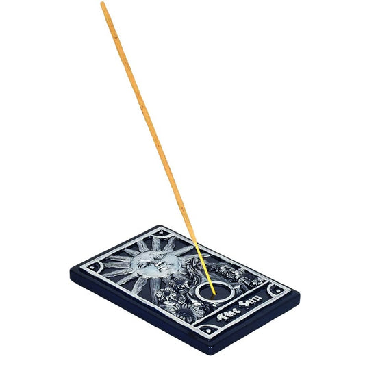 Sun Tarot Card Incense Burner – 3.5" x 5" Hand-Painted Holder