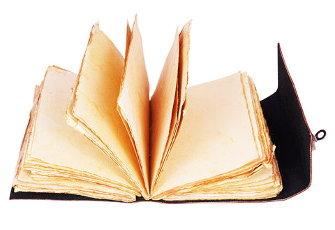 Metal Fairy Leather Journal 5x7 – Handmade Embossed Fairy Notebook