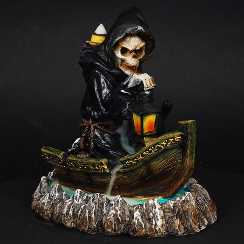 Grim Reaper Soul Deliverer Backflow Incense Burner – 7 Inch