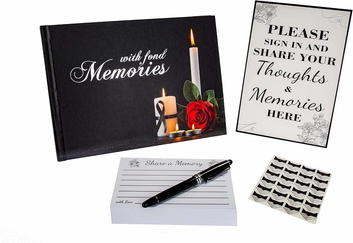 Funeral Guest Book | Up to 360 Guest Entries | Memorial Service Guest Book