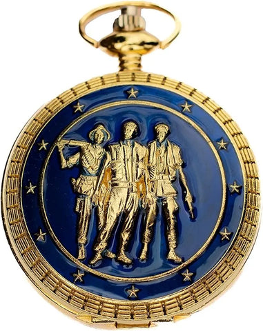 Vietnam Memorial Soldiers Pocket Watch Trendy Zone 21