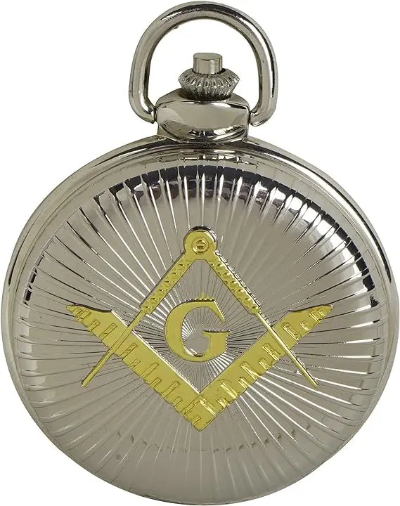 Masonic Antique Compass / Square Pocket Watch Trendy Zone 21