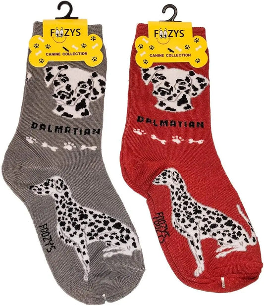 Dalmatian Unisex Crew Socks (2 pairs) Trendy Zone 21