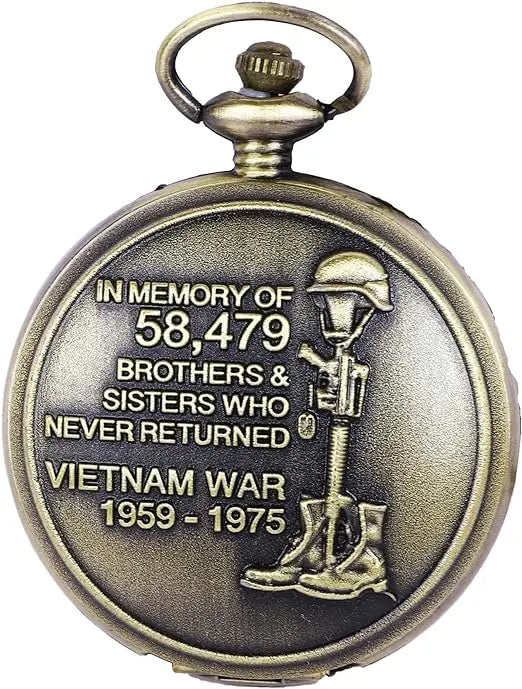 POW/MIA Vietnam War Pocket Watch Trendy Zone 21