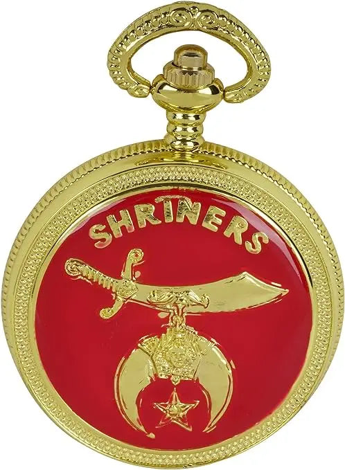 Shriner's Red & Gold Pocket Watch Trendy Zone 21