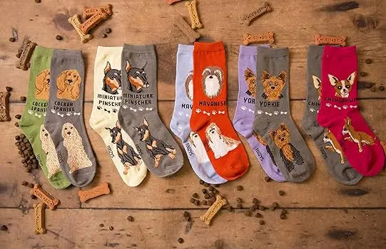 Cocker Spaniel Unisex Crew Socks (2 pairs) Trendy Zone 21