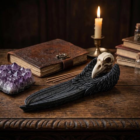 Raven Incense Holder – Decorative Raven Incense Burner for Stick Incense
