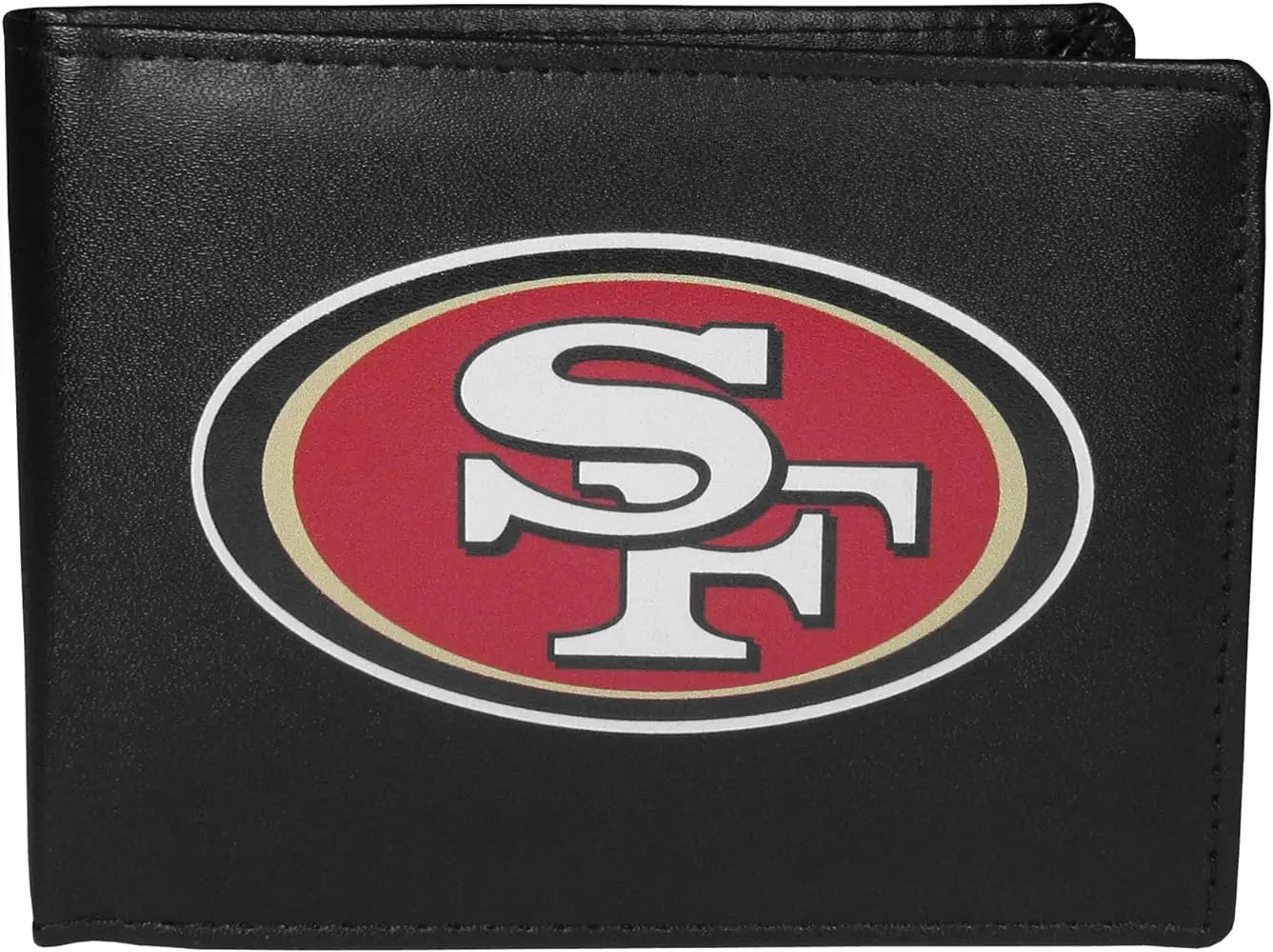 Genuine Leather Bi-fold Wallet With Large College Logo - Purdue Boilermakers Style
