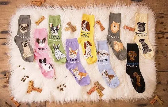 French Bulldog Unisex Crew Socks (2 pairs) Trendy Zone 21