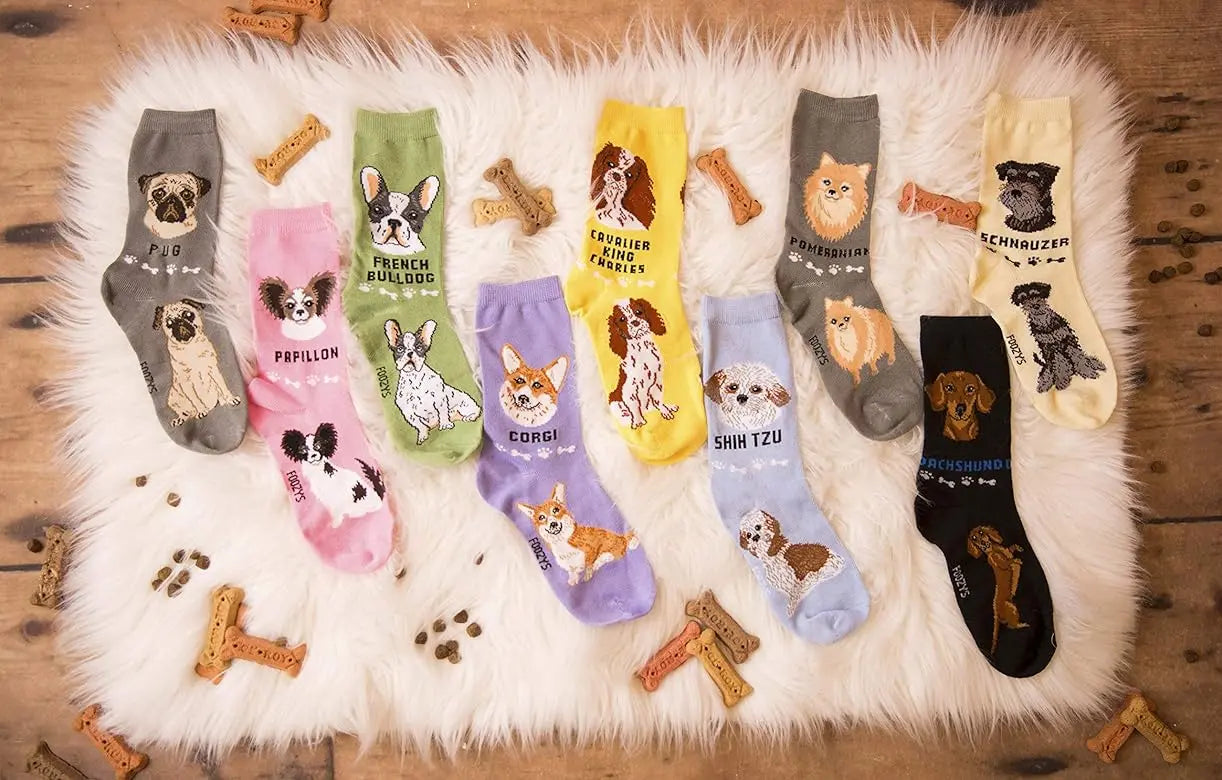 Cavalier King Charles Unisex Crew Socks (2 pairs) Trendy Zone 21