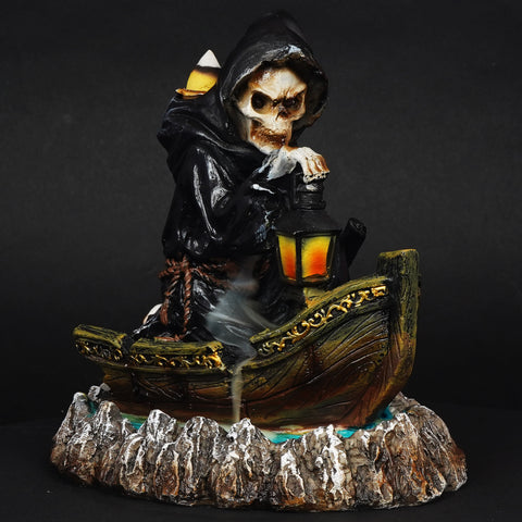 Grim Reaper Soul Deliverer Backflow Incense Burner – 7 Inch