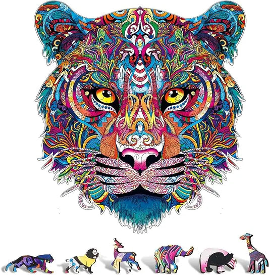 Tiger Wooden Animal Jigsaw Puzzle - 200 Pieces Trendy Zone 21