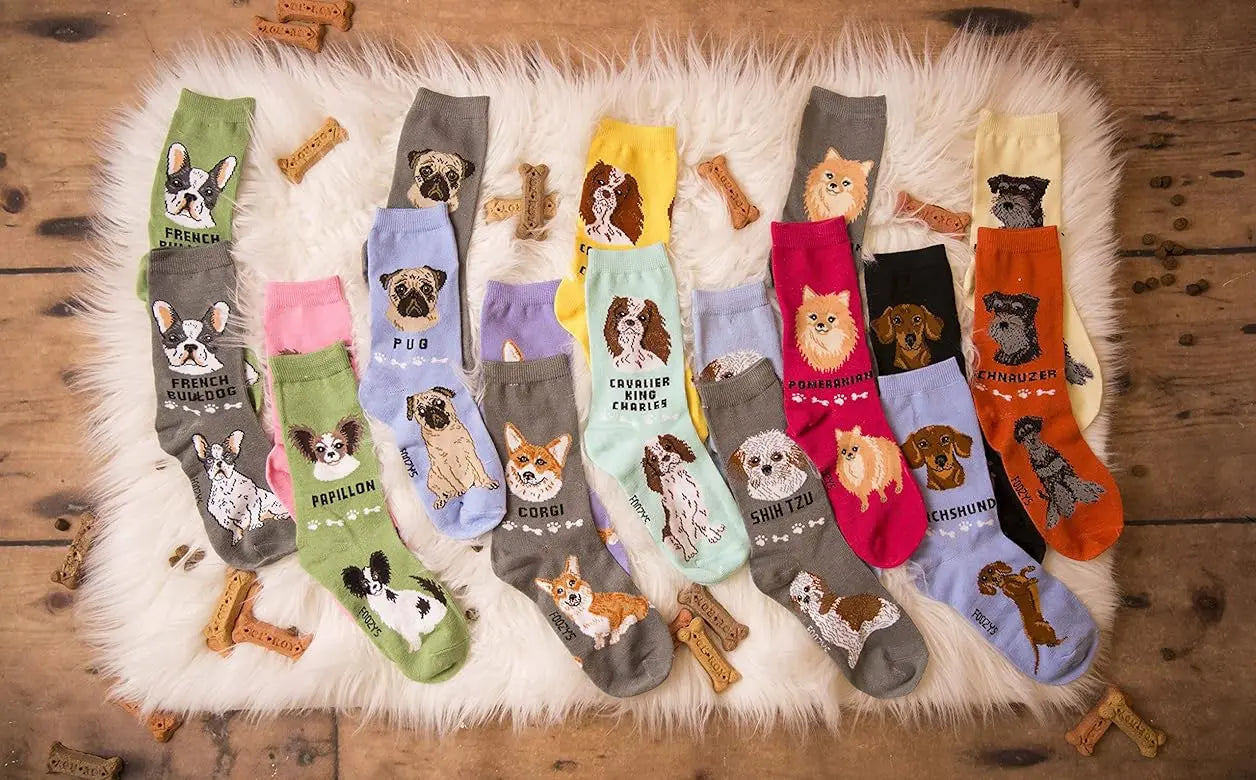 Cavalier King Charles Unisex Crew Socks (2 pairs) Trendy Zone 21