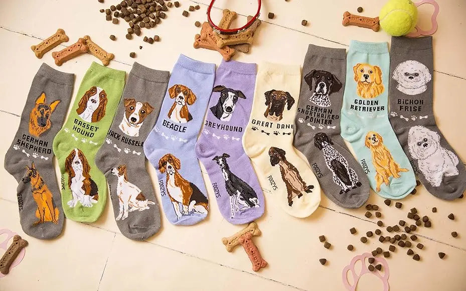 German Shepherd Shorthaired Pointer Unisex Crew Socks (2 pairs) Trendy Zone 21