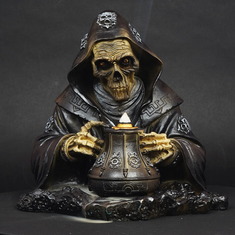 Reaper Backflow Incense Burner Gothic Grim Reaper Design Polyresin  Home Décor
