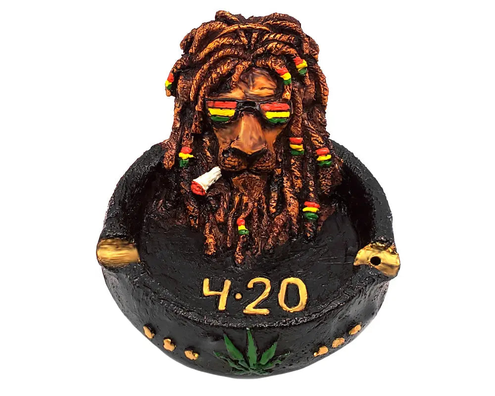 Handcrafted Rasta Lion Ashtray Trendy Zone 21