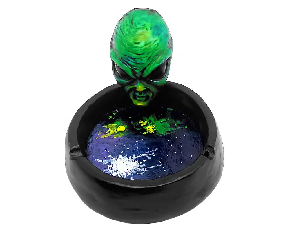 Handcrafted Alien Head Ashtray Trendy Zone 21