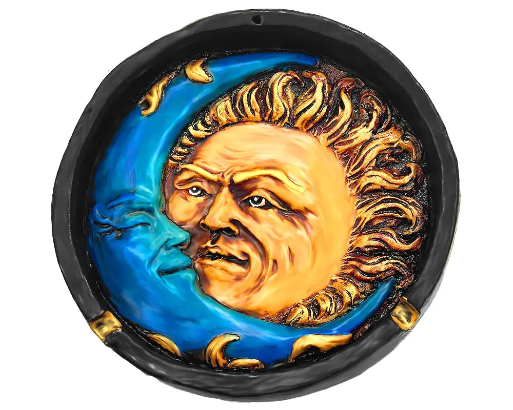 Handcrafted Sun & Moon Ashtray Trendy Zone 21