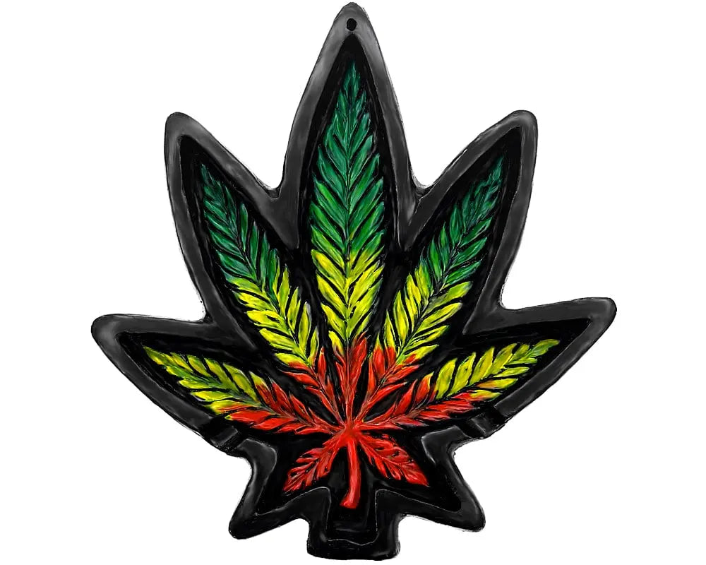 Rasta Pot Leaf Ashtray Trendy Zone 21