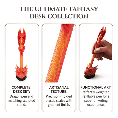 Red Dragon Pen – Fantasy Dragon Design Writing Pen